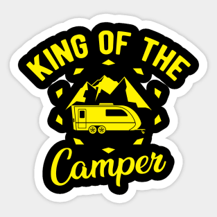 Camper - King of the camper Sticker